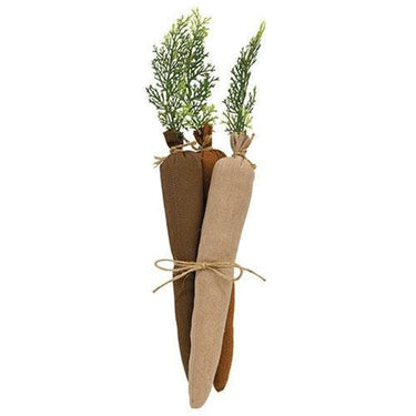 3 Set Stuffed Earthtone Carrot Trio - The Fox Decor